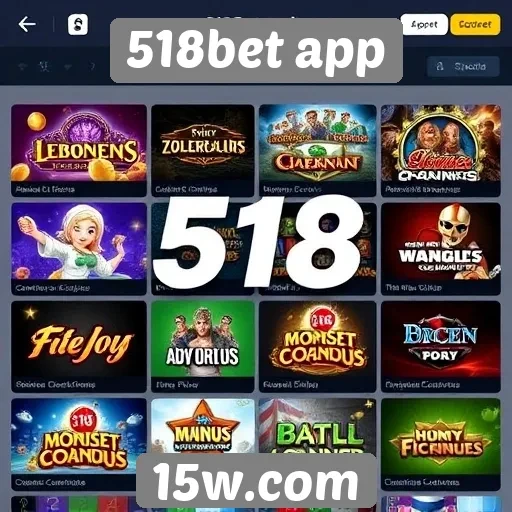 518bet app oferece variedade de jogos de cassino