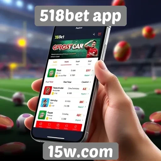 Facilidade de navegação na plataforma 518bet app